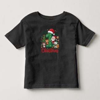 My 1st Christmas Cute Santa & Friends Baby T-Shirt