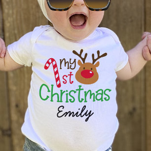 My 1st Christmas Personalised Kid Baby T-Shirt