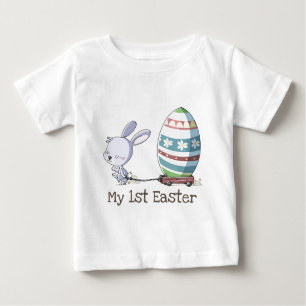 My 1st Easter Bunny Rabbit Pulling Easter Trolley Baby T-Shirt