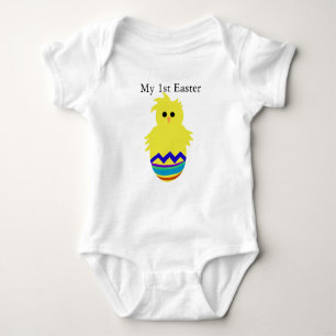 My 1st Easter Colortul Chick Egg Creeper T-shirt