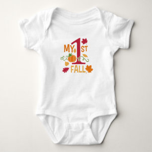 My 1st Fall - Cute Autumn Baby Bodysuit
