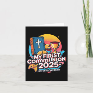 My 1st First Communion 2025 Video Game Controller  Card