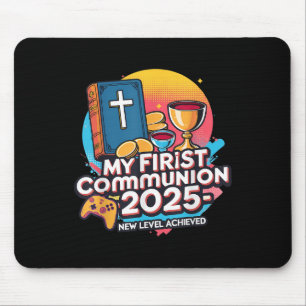 My 1st First Communion 2025 Video Game Controller Mouse Pad