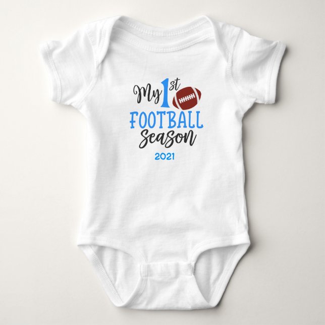 My 1st Football Season - Boys - Baby Shower Gift Bodysuit (Front)