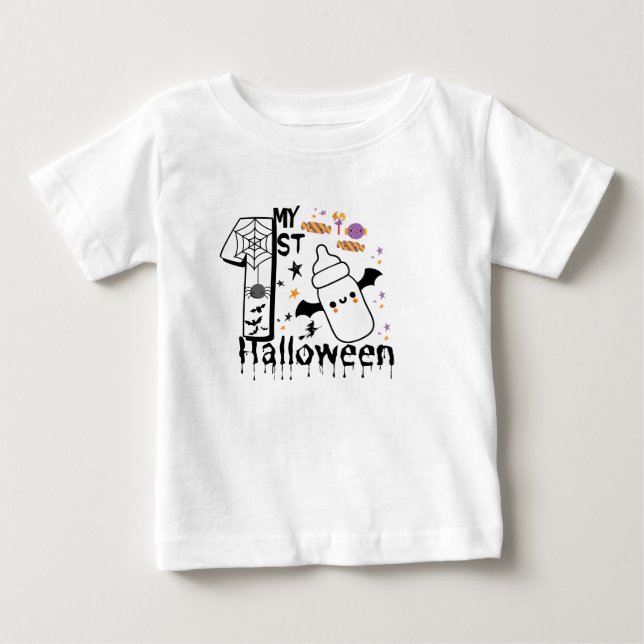 my 1st halloween baby custom T-Shirt (Front)
