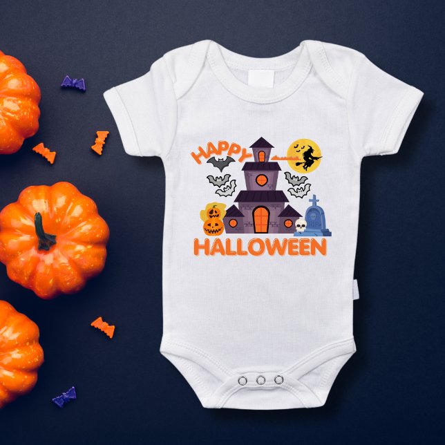 My 1st Halloween Baby Outfit Scary Gift Cute Baby Bodysuit (Creator Uploaded)