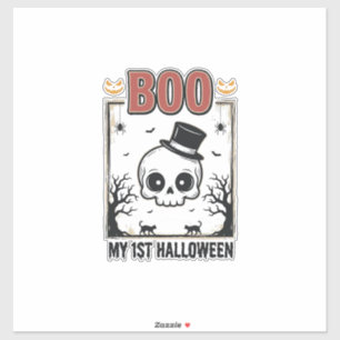 My 1st Halloween Baby Skull Vintage Engraving Shir