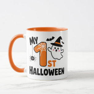 My 1st Halloween Cute Ghost Baby Bodysuit Mug