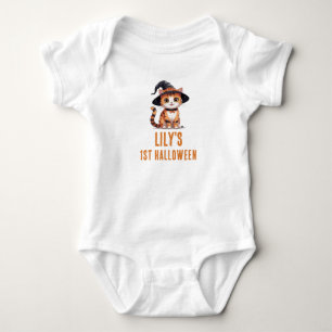 My 1st Halloween Ginger Cat Baby Bodysuit