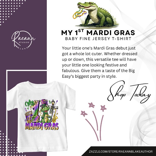 My 1st Mardi Gras Toddler/Baby T-Shirt (Creator Uploaded)