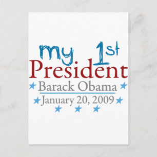 My 1st President (Barack Obama) Postcard