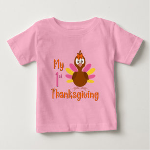 My 1st Thanksgiving Baby Girl T-Shirt