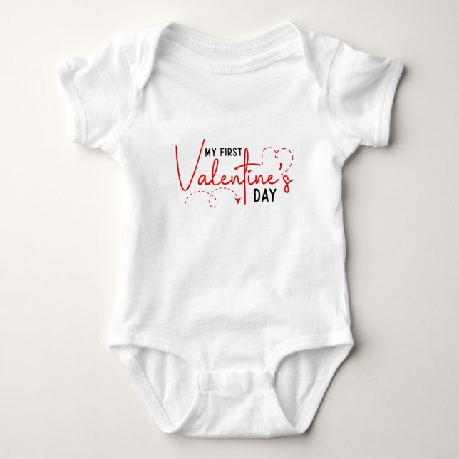 My 1st Valentine's Day Baby Shirt (Front)