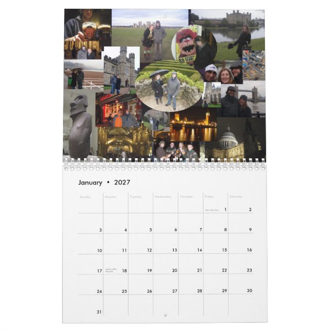 My 2010 Adventures, 2011 Calendar (Jan 2027)
