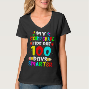 My 2nd Grade Kids Are 100 Days Smarter 100th Day O T-Shirt