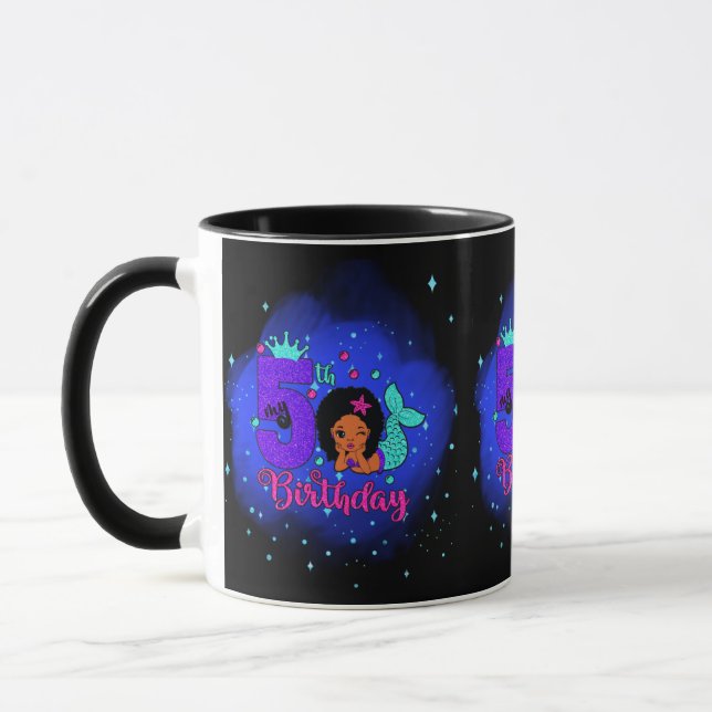 My 5th Birthday Mermaid Mug (Left)