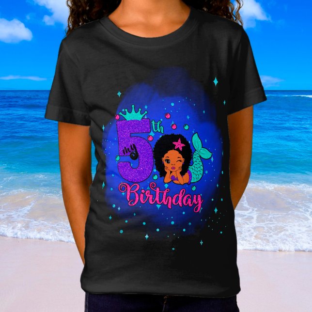 My 5th Birthday Mermaid T-Shirt (Creator Uploaded)