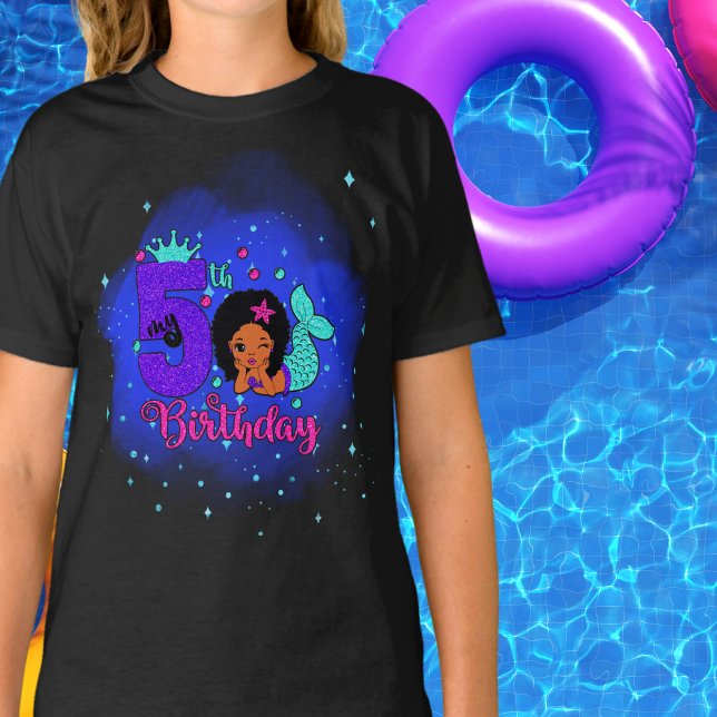 My 5th Birthday Mermaid T-Shirt (Creator Uploaded)