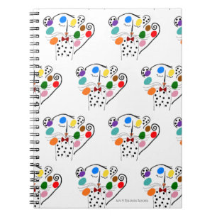 My 9 Felines Spiral Fancy Pants (Spiral Notebook) Notebook