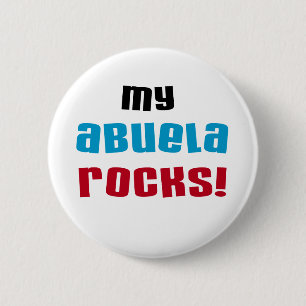 My Abuela Rocks T-shirts and Gifts 6 Cm Round Badge