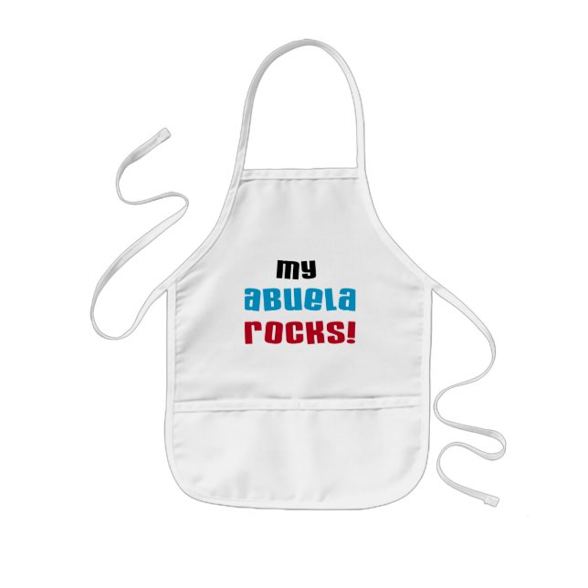 My Abuela Rocks T-shirts and Gifts Kids Apron (Front)