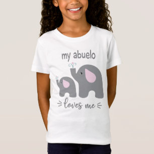 My Abuelo Loves Me - Elephant Shirt for Kids