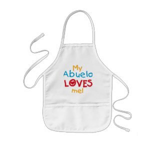 My Abuelo Loves Me T shirts and Gifts Kids Apron