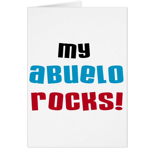My Abuelo Rocks T-shirts and Gifts (Front)