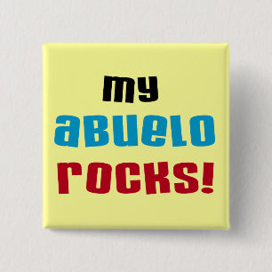 My Abuelo Rocks T-shirts and Gifts 15 Cm Square Badge