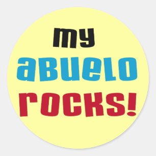 My Abuelo Rocks T-shirts and Gifts Classic Round Sticker