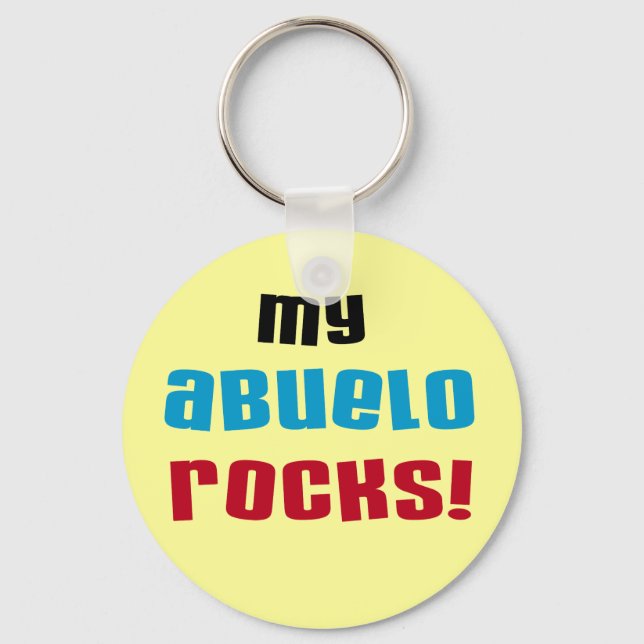 My Abuelo Rocks T-shirts and Gifts Key Ring (Front)