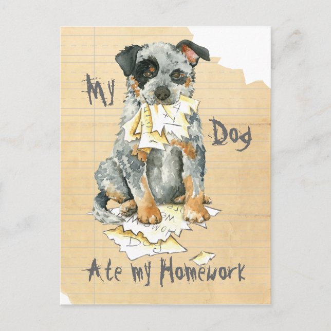My ACD Ate My Homework Postcard (Front)