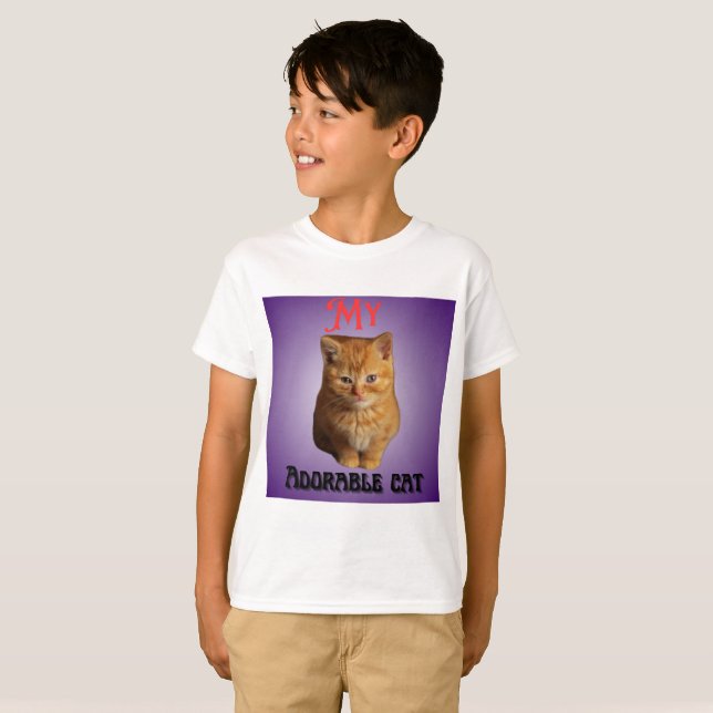 My adorable cat T-Shirt (Front Full)