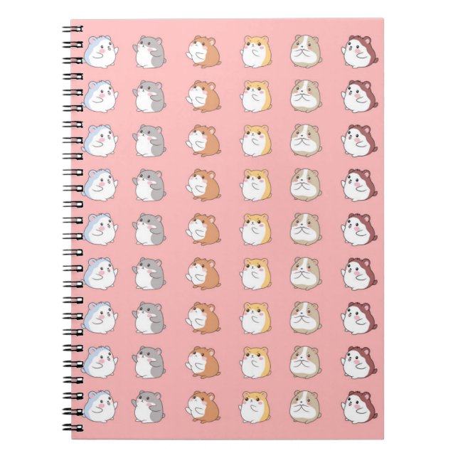 My Adorable Hamster Friends: A Cute Pink Notebook  (Front)