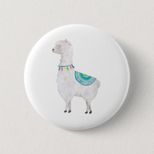 My Adorable Llama 6 Cm Round Badge
