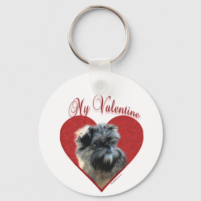 My Affenpinscher Valentine Key Ring (Front)