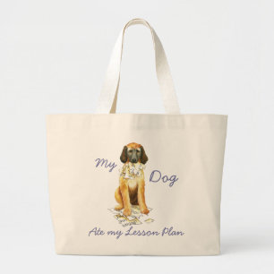 My Afghan Hound Ate my Lesson Plan Large Tote Bag