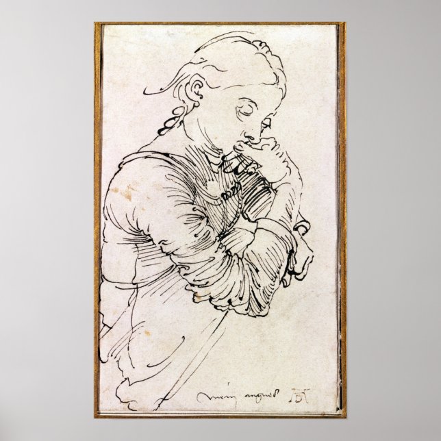 My Agnes', Durer's wife depicted as a girl, 1494 Poster (Front)