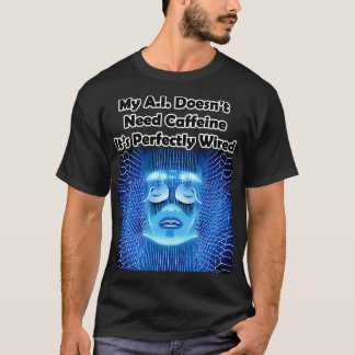 My AI Doesnt Need Caffeine Its Perfectly Wired T-Shirt