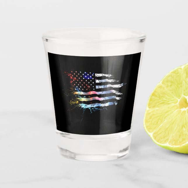 My America  Shot Glass (Front)