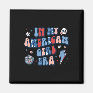 My American Girl Era Retro 4th Of July Fourth Groo Magnet