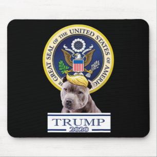 My American Staffordshire Terrier For Trump  Mouse Pad
