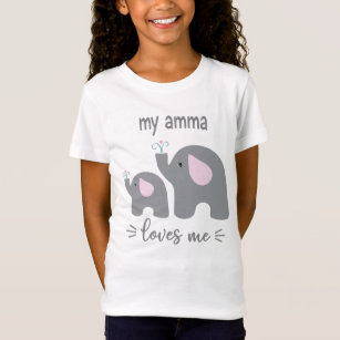 My Amma Loves Me - Elephant Shirt for Kids