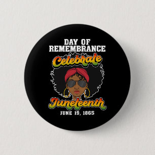 My Ancestors Juneteenth Free-ish Since 1865 Girl 6 Cm Round Badge