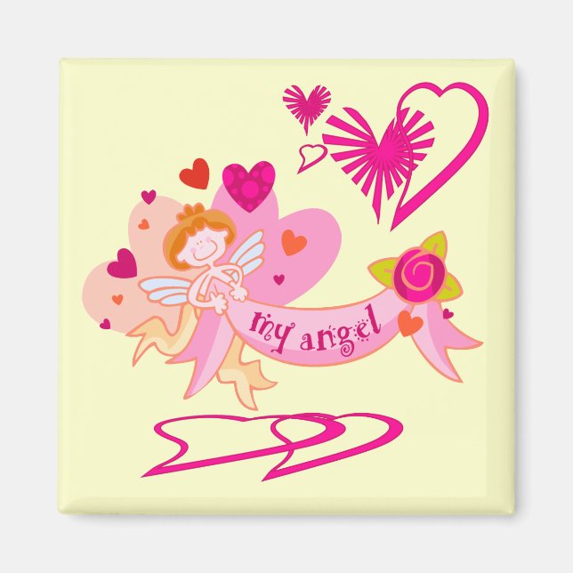 My Angel Valentine Magnet (Front)
