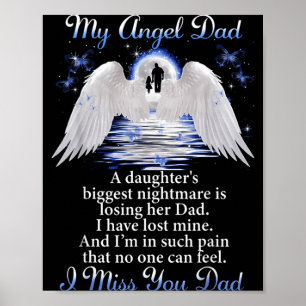 My angle dad i miss you dad memorial day fathers M Poster