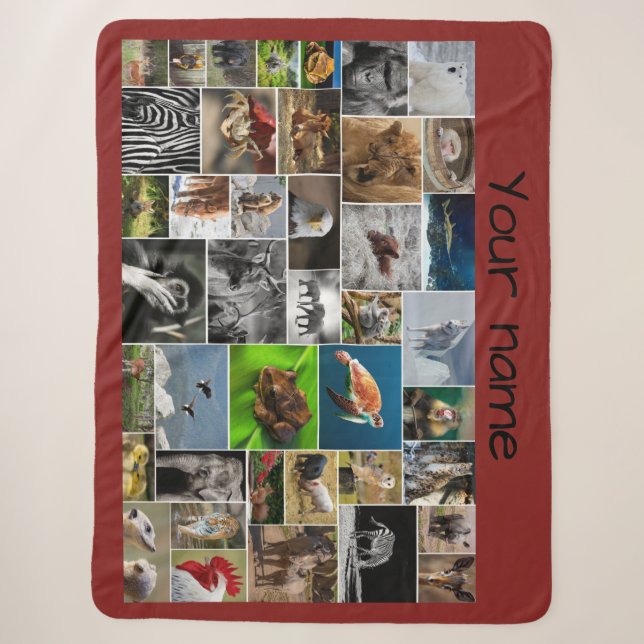 My Animal Kingdom Sherpa Blanket (Front)