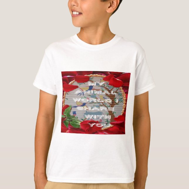 My animals world valentine.png T-Shirt (Front)