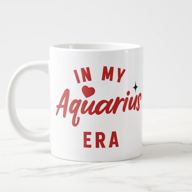 my Aquarius era Mug ,Aquarius birthday gift (Left)
