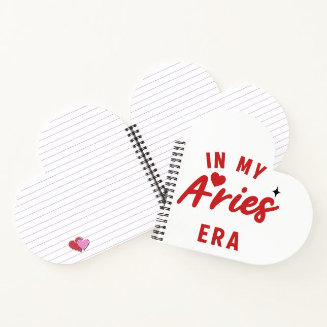 my Aries era Heart Notebook ,Aries birthday gift (Inside)